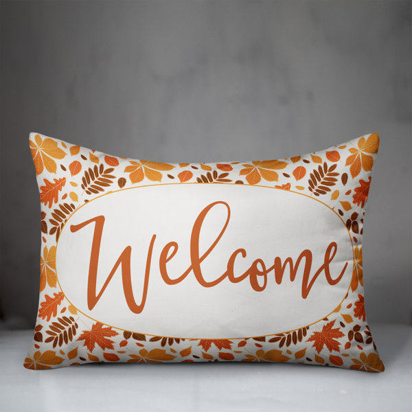 Gracie Oaks Shoup Autumn Leaves Lumbar Pillow Wayfair